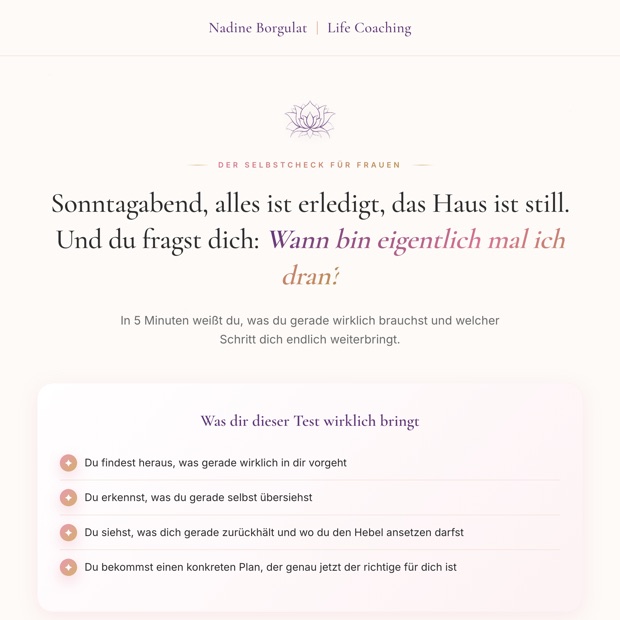 Header der Persönlichkeitstest-Landingpage